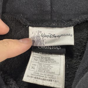 Vintage Disney The Nightmare Before Christmas Jack Skellington Hoodie Black XL image 4