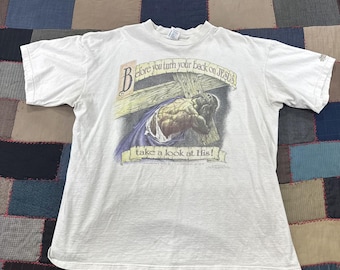 Vintage Before You Turn Your Back on Jesus Living Epistles T-Shirt USA Made - XL