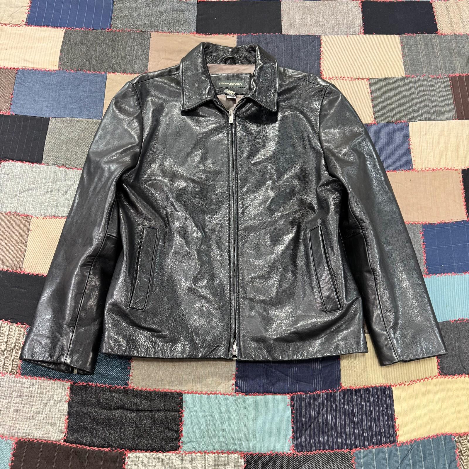 Vintage Banana Republic Leather Jacket - Etsy