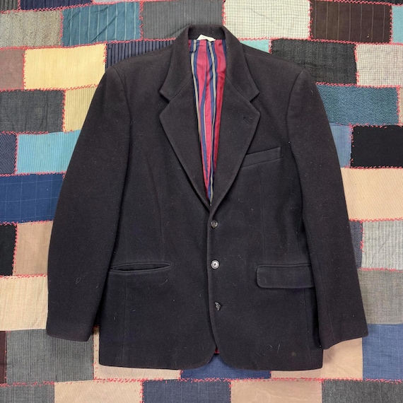 Banana Republic, Vintage 90s Banana Republic Black Wool Tailored Blazer Classic Minimalist Jacket