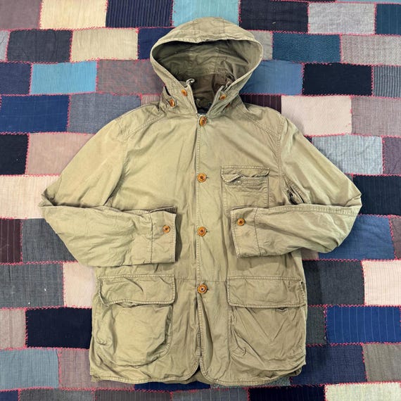 J.Crew, Vintage 90's J.Crew Sporting Goods Heavy Trapper Jacket Hood Size XL