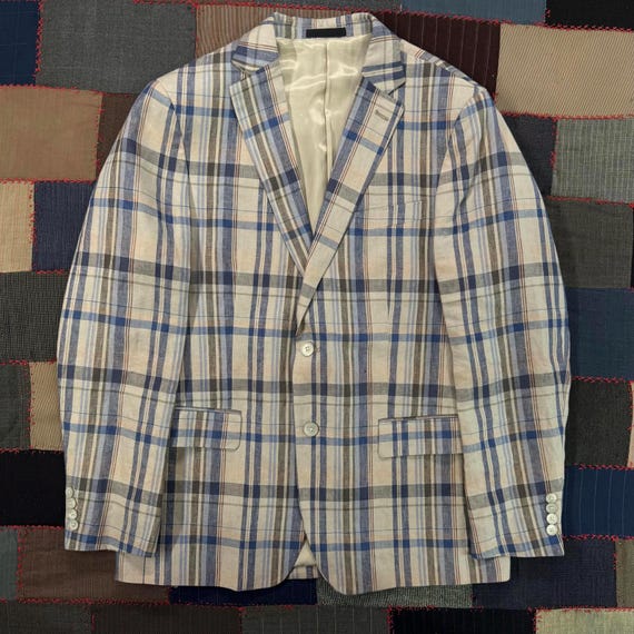 Ralph Lauren Black Label, Vintage Ralph Lauren Black Label Plaid Blazer Sport Coat Classic Preppy Tailored