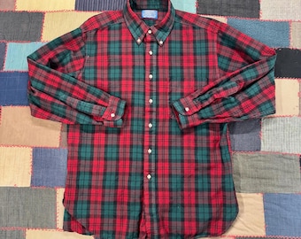 Vintage 90's Pendleton Red Multi Colored Patterned Button Up Long Shirt Size L