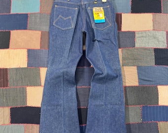 Vintage 70's Maverick Western Flared Leg Dead Stock Jeans Size 31x30