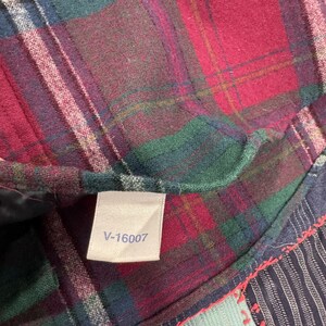 VTG 90's Pendleton Button Up Long Sleeve Shirt Mens Red Green Plaid Virgin Wool Bild 6