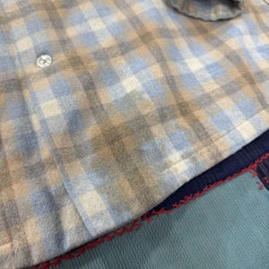 Vintage 70s Pendleton Wool Plaid Board Shirt Loop Collar Classic USA Made - L Bild 2