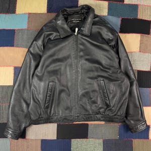 2000s Leather Jacket - Etsy