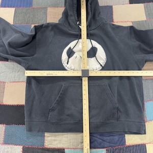 Vintage Disney The Nightmare Before Christmas Jack Skellington Hoodie Black XL image 5