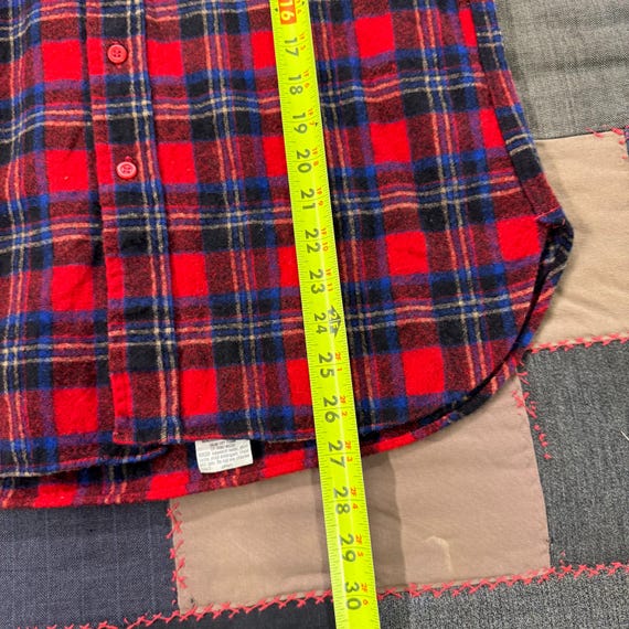 Vintage 90's Pendleton Red Multi Patterned Button… - image 3