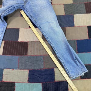 Vintage 90s True Religion Jeans Blue Denim Slim Horseshoe Embroidery USA Made 30 image 2