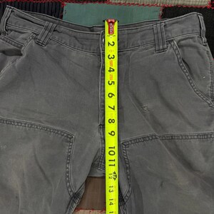 Vintage 2000s Carhartt Relaxed Double Knees Work Pants Faded Utility Canvas image 4