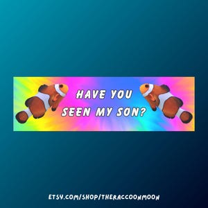 Funny Clown Fish Car Magnets, Bumper Sticker, Nemo, Car Accessories, Refrigerator Magnets, Tie Dye, Fish Car Magnet, Fishing