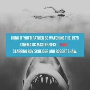 JAWS Magnet, Car Magnet, Fridge Magnet, Bumper Sticker Style, Music Gift Idea, Cute Car Accessory, Movie Lover Gift, Horror Fan, Shark Lover