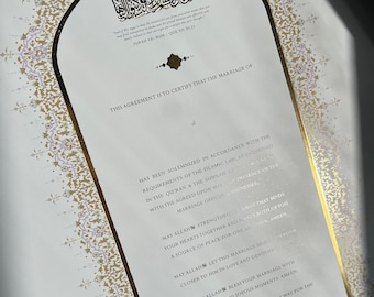 Gold Nikah Certificate - Fill in