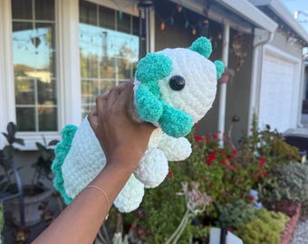 Peluche Jumbo Amigurumi Axolotl, arredamento unico