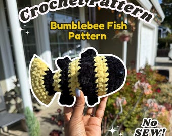 Amigurumi-haakpatroon hommelvis: niet genaaid (Amerikaanse notatie)