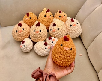 Mystery Chunky Chicken-knuffel, aanpasbare amigurumi