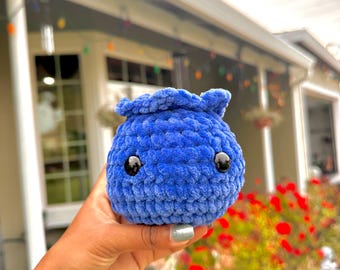 Knuffel bosbes, amigurumi, super schattig fruit, knuffel bosbes, creatieve cadeaus, uniek decor