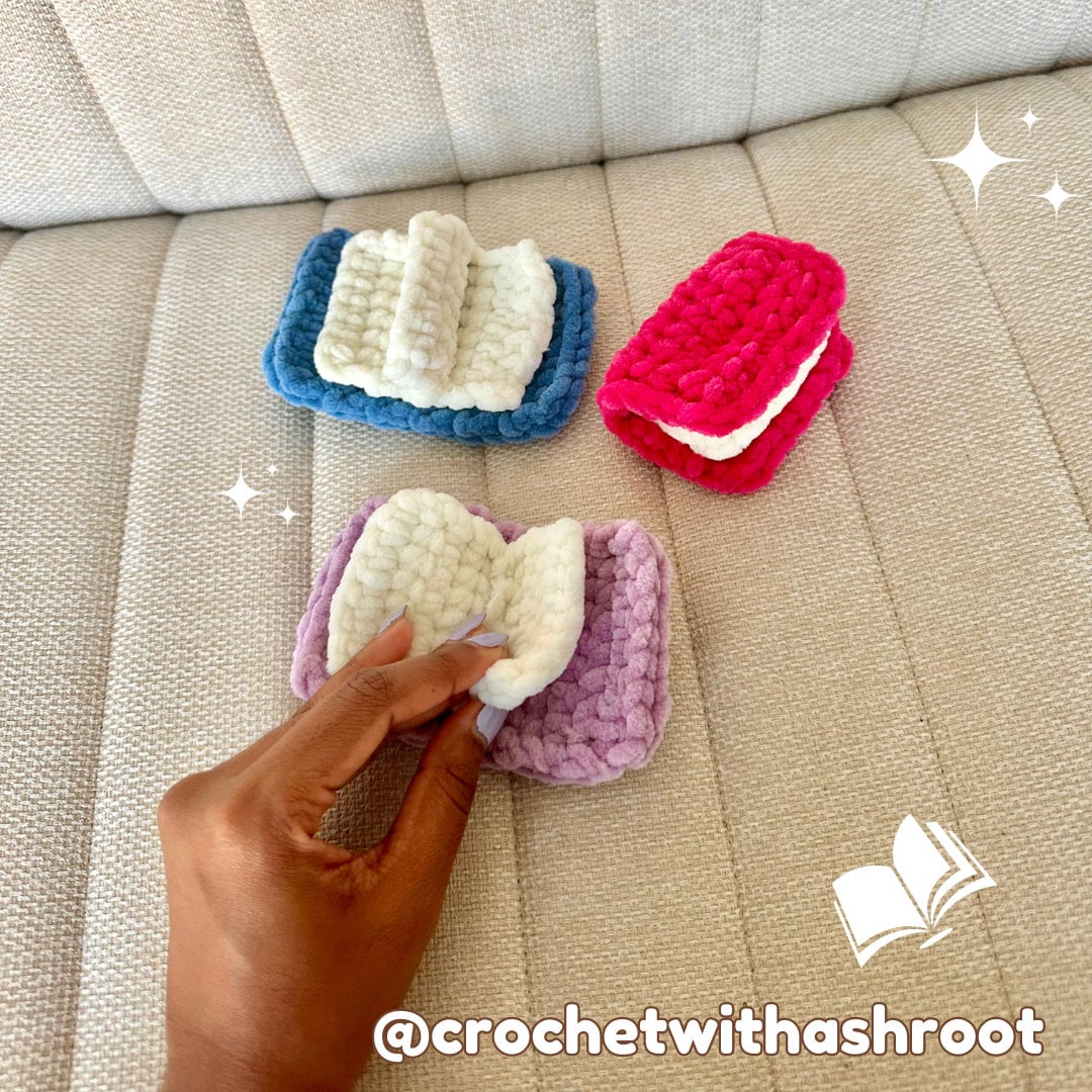Pocket Plush Pattern No Sew Crochet Pocket Book Plushie Pattern, With Video (PDF Pattern) - Etsy