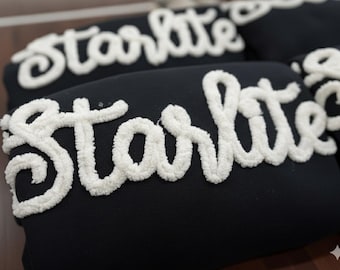 Custom Chenille Yarn Embroidery Sweatshirt – Custom Team Spirit Crewneck  – Team Spirit Shirt, Chenille Sports Team Sweatshirt