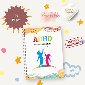 ADHd-planner voor kinderen Afdrukbaar visueel schema, dagelijkse routinegrafiek, taaktracker Instant Download Adhd Organizer voor kinderen