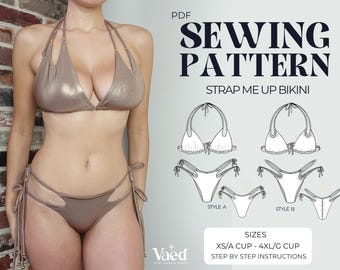 Bikini Sewing Pattern | Begginer Friendly | XS-4XL