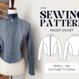 Patron de couture veste de course | Adapté aux débutants | Petit-4TG