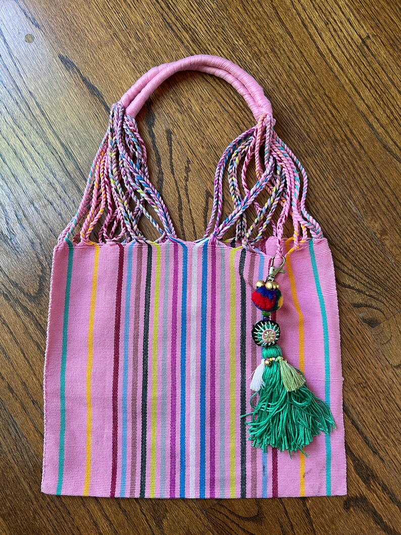 Caitlyn Handwoven Bohemian Tote Bag For Eco Shoppers Durable Knit Spacious Interior Magnetic Closure main image 1