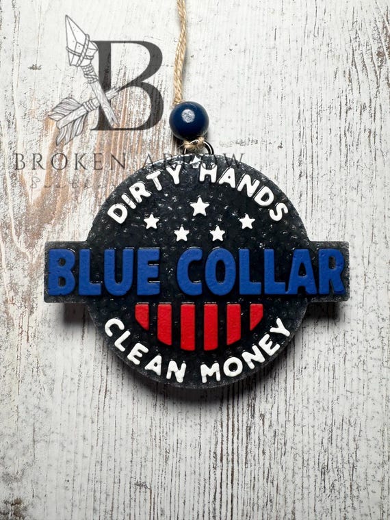 Blue Collar Car Freshie: Handmade Scented Air Freshener