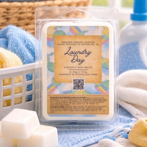 Laundry Day Wax Melts: Home Fragrance Coconut Wax Cubes