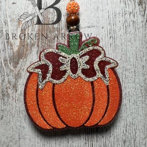 Bow Pumpkin Freshie, Pumpkin Freshie, Fall Freshie, Car Freshie