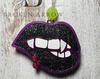 Vampire Freshie, Vampire Lips Freshie, Halloween Freshie, Car Freshie