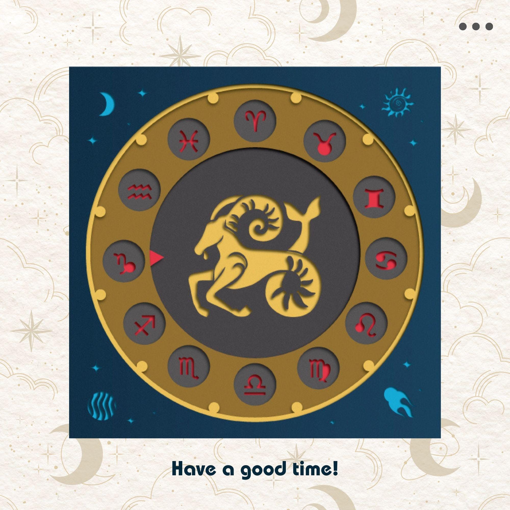 Zodiac Sign Capricorn SVG Shadow Box, Capricorn 12 Zodiac Shadow