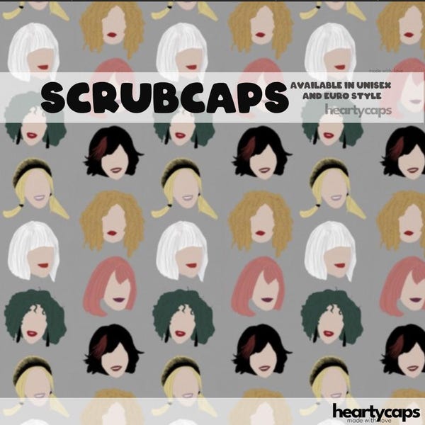 Pruiken van Moira Rose grappige euro- en unisex-stijl, verstelbare scrubmuts, pediatrisch, chemomutsjes, operatiemutsen, OK-verpleegkundige, scrubtechnologie