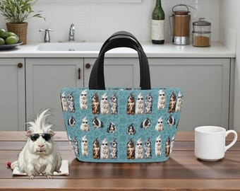 Guinea Pig Kids Lunch Bag, Fluffy Cavy Lunch Box, Funny Guinea Pig Lunch Bag, Cavy Gift