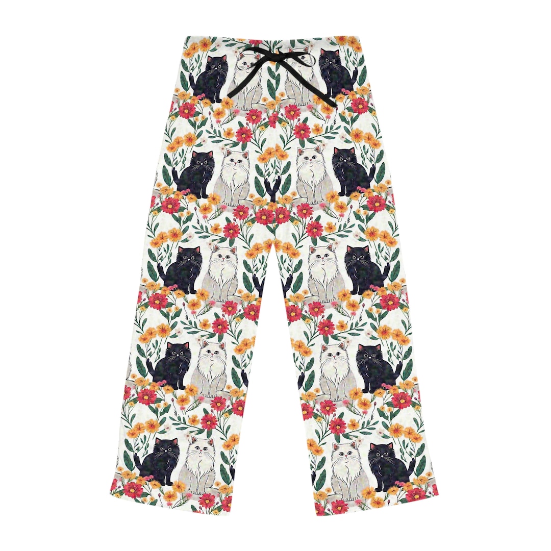 Nevada Long Sleeve Pyjama Pants Fishy Cat