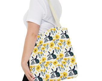 Buny Kisses 18" Tote Bag