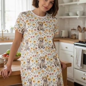 cute sleep shirt dress Women Night Gown Sleep Shirts Cartoon Nightdress Cute Sleepwear Summer Dress New