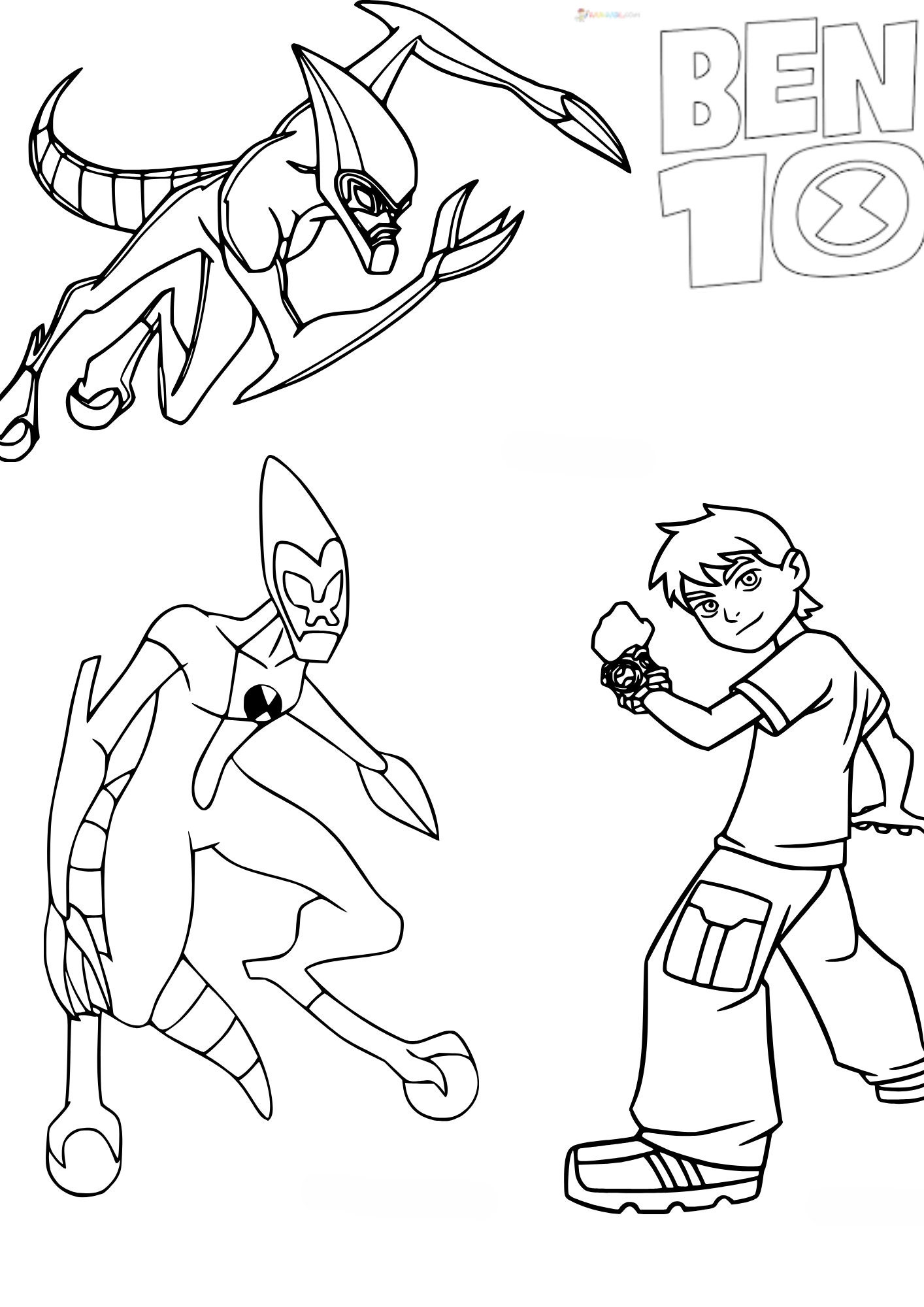 Ben 10 Classic Coloring Book - Etsy