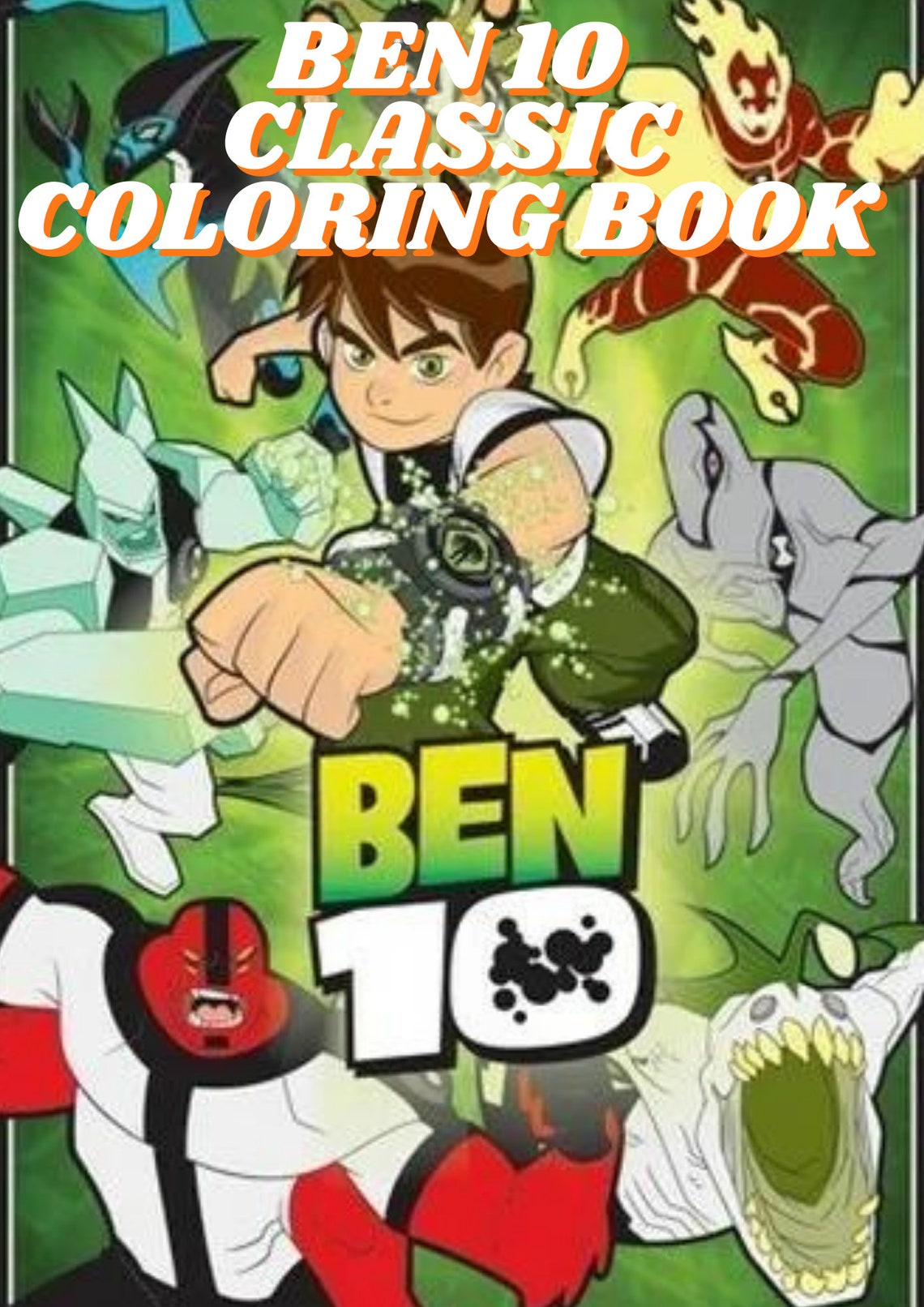 Ben 10 Classic Coloring Book - Etsy