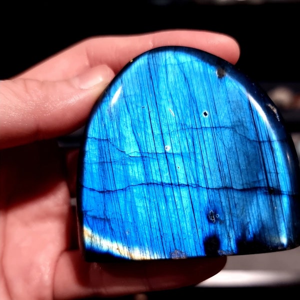 Vibrant Blue Flash Labradorite Crystal - Bright Flash Healing Energy Stone