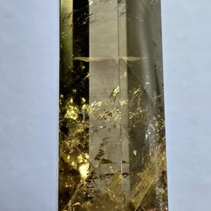 Money Attracting Talisman Citrine Tower Genuine Citrine Merchant Stone Citrine Tower with Custom Wood Stand