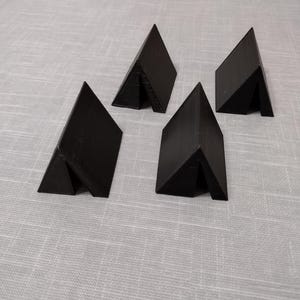 3D printed PLA &quot;A&quot; style tents 1/72 scale, set of four