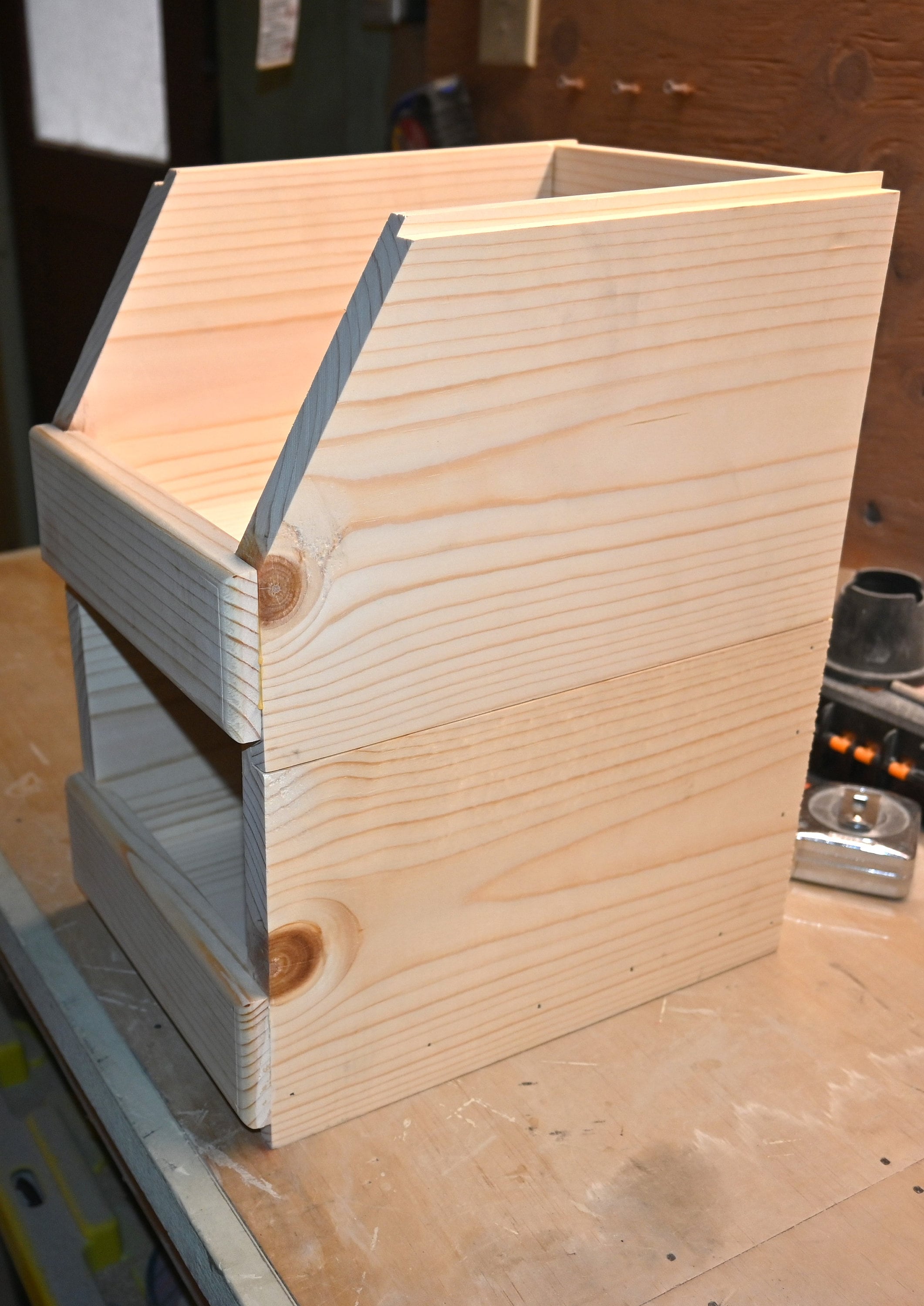 Stackable Storage Box Plans Plans Drawings Patterns and Instructions for Wooden DIY Organizing