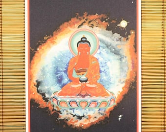 Buddha tibetano Thangka Amitayus