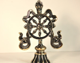Dharmachakra, Rueda del Dharma, Ashamangala de Bronce