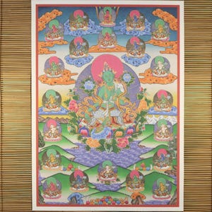 Ventuno Thangka tibetani di Tara