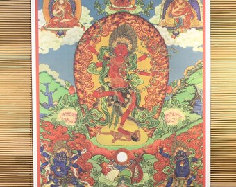 Thangka tibetano di Kurukulla