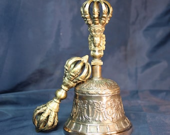 Campana tibetana Ghanta y Vajra, Dorje