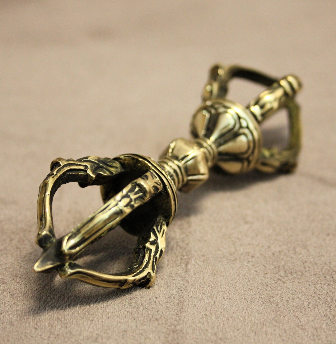 Tibetan Buddhist Ritual Object. Dorje, Vajra, Six Petal Lotus - Etsy